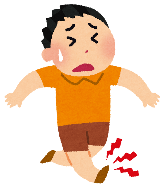ふらつきと足首の捻挫
